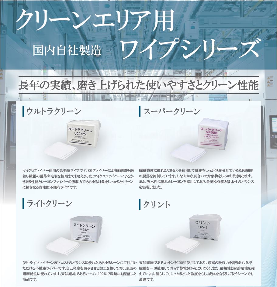 橋本クロス　クリーンエリア用ワイプ
