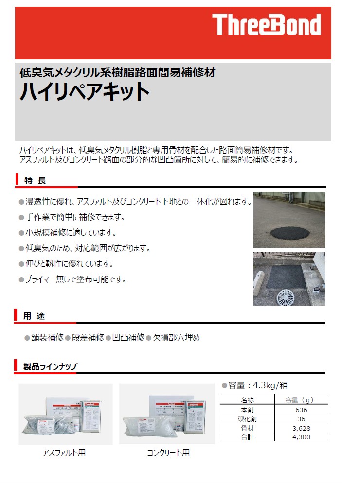 スリーボンド　ハイリペアキット