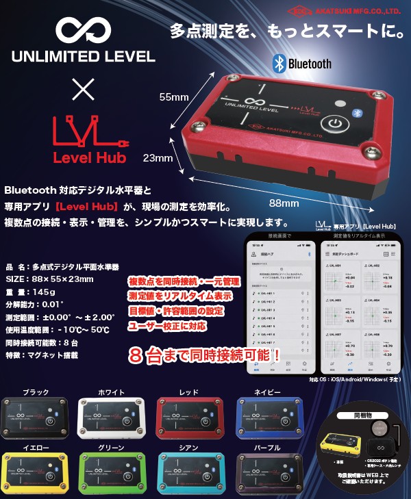 （株）アカツキ製作所　精密デジタル水準器