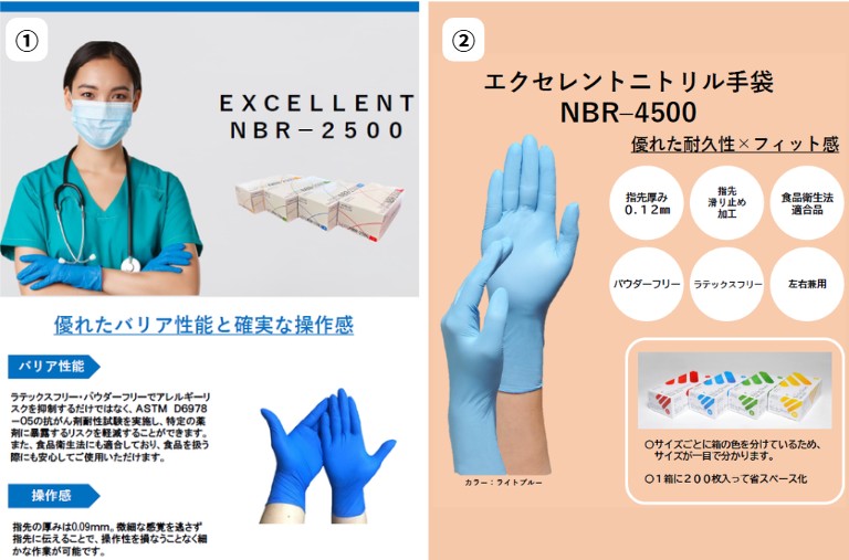 三興化学工業（株）ニトリルディスポ手袋