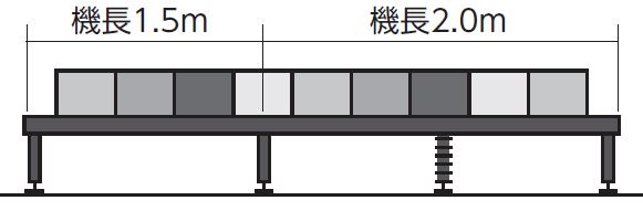 コンベヤ脚取付について