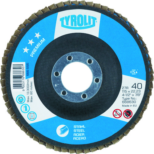 TYROLIT フラップディスク プレミアムタイプ 125mm