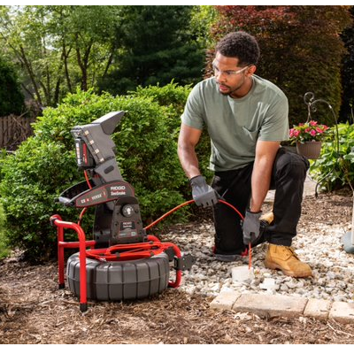 RIDGID コンパクト M40システム CS6×ヴァーサ モニター付き　配管内検査カメラ使用例