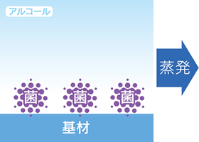 エステー 一般的なアルコールスプレー 蒸発前