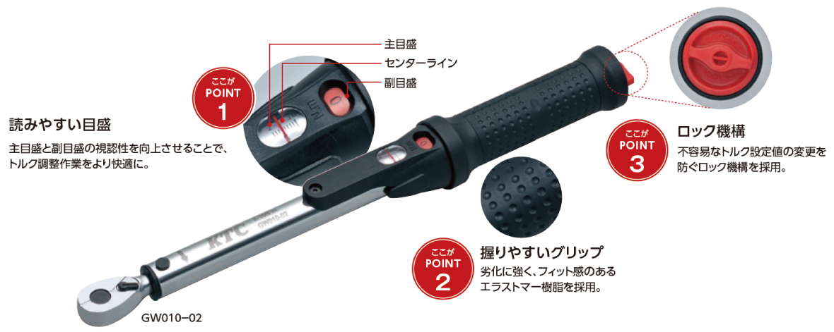 KTC トルクレンチの特徴