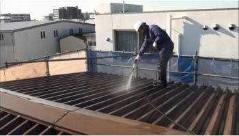 スーパー工業 高圧洗浄機 使用例①