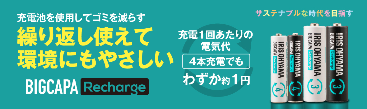 アイリス 充電池ビッグキャパKV