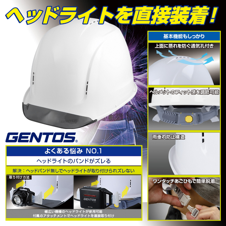 ジェントス　ヘルメット　キービジュアル