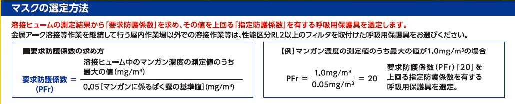 重松　溶接ヒューム　選定方法