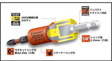APEX　絶縁ビットホルダー　画像①