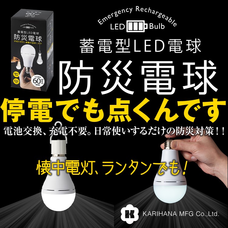 かりはな製作所 防災電球 キービジュアル