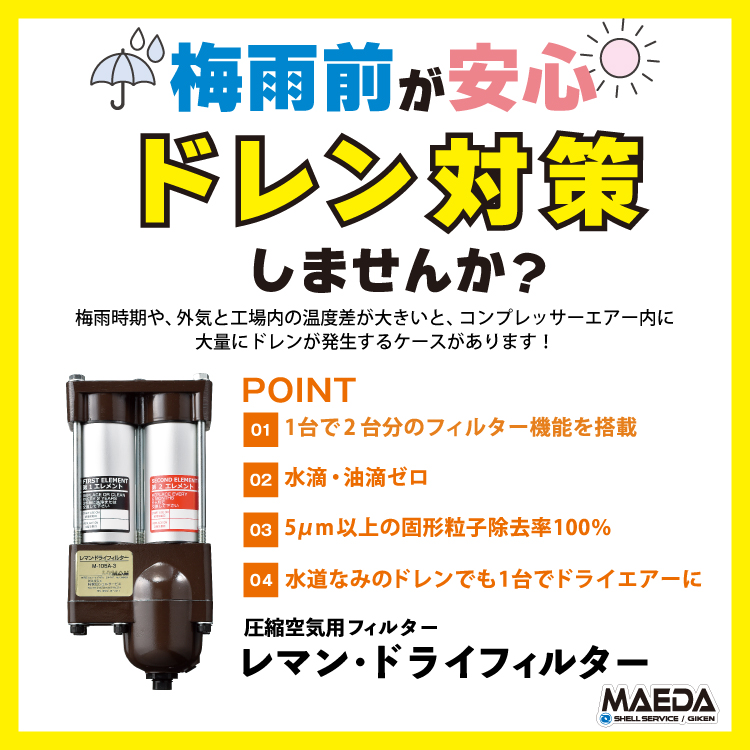 前田シェル レマン・ドライフィルター キービジュアル
