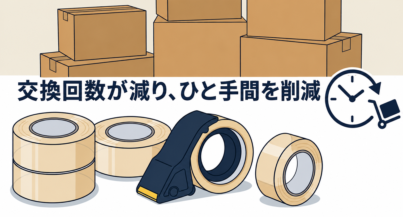トラスコ ＯＰＰ梱包用テープ1-3