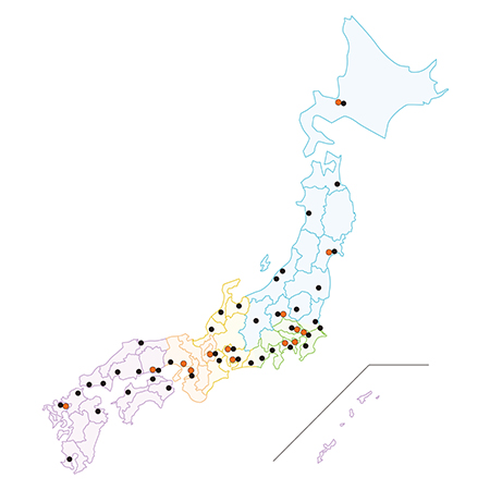 ユークル可能地点地図