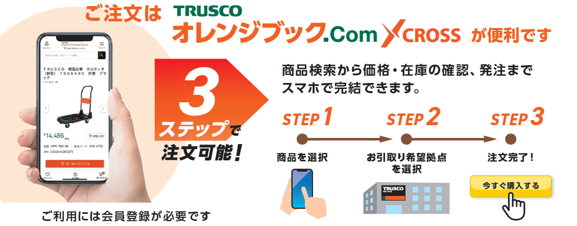 すぐ欲しいを叶える ユーザー様商品引取りサービス ユークル 3ステップ