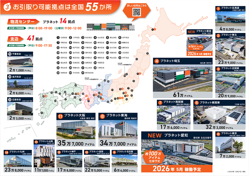 ユークル引取り可能拠点